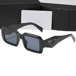 Designer Women's Sunglasses Men's Beach Sun Glasses Rectangle Eyeglasses with Letter 6 Colours