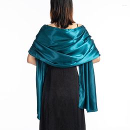 Scarves 19 Colours Arrival Women Evening Wraps Shawls 240 70cm Satin Long Formal Wedding Party Ladies Bolero 2 Size Can Choose