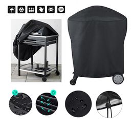 BBQ Tools Accessories Cover Outdoor Dust Waterproof Weber Heavy Duty Grill Rain Protective outdoor Barbecue cover bbq grill black 230706