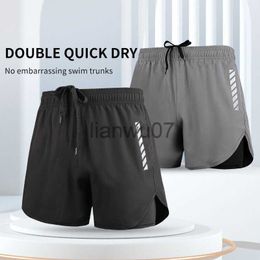 Men's Swimwear Swimming Trunks Men's Antiembarrassment Loose Quickdrying Men's Swimming Trunks Swimsuit Suit Beach Professional Adult Hot J230707