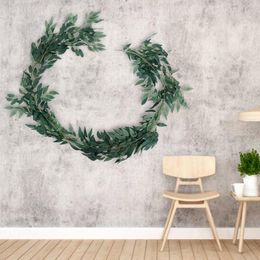 Decorative Flowers Simulation Leaf Rattan Tree Vine Pipe Ceiling Engineering Decoration Flower Plastic Green Silk Fall Colors