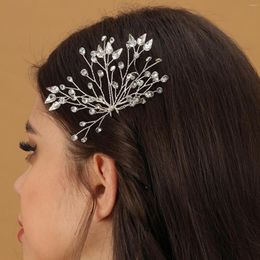 Hair Clips Fashion Rhinestone Sticks For Bride Wedding Accessories Light Luxury Bridesmaids Jewellery U Shaped Forks