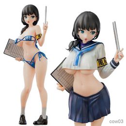Action Toy Figures 26CM Anime Characters Seriously Disciplinary Committee Figure Sexy Model Toys Can Drag School Clothing Model Toys Collection R230707