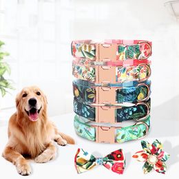 Dog Collars Adjustable Nylon Collar Pet Fashion Neck Strap High Strength Safety Polyester For Small Large Dogs Puppy Accessories