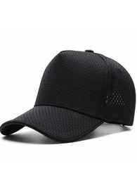 Ball Caps Summer Full Holes Cool Sun Hat Dad Outdoors Fishing Cap Men Women Big Size Baseball 5060cm 6065cm 230707