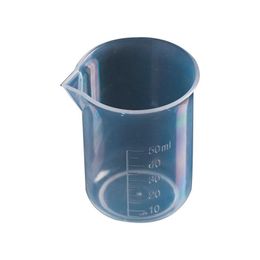 Measuring Tools 50Ml And 100Ml Plastic Glass Graduated Cup Jug Beaker Kitchen Lab Tool Liquid Measure Pp T1I413 200Pcs Drop Delivery Dhlqy
