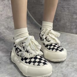 Vanness Wu XVESSEL2022 Summer Checkerboard Pixel Checker Half Sugar Canvas Shoes Fashion Men's And Women's Same Shoes Checker