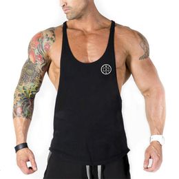 Men's Tank Tops Workout Singlets Sportswear Shirt Brand Gym Mens Tank Top Vest Muscle Sleeveless Stringer Clothing Bodybuilding Singlets Fitness 230706