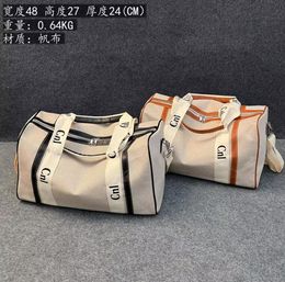 Fashion High quality Travel Bags Canvas Handbags Large Capacity Holdall Carry On Luggages Duffel Bags Luxury Unisex Luggage Letter Handbag