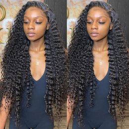 13x4 Water Wave Lace Front Wig Remy Human Hair Transparent Lace Frontal Wigs For Black Women Lace Closure Wig