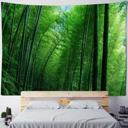 Tapestries Nature Forest Landscape Tapestry Wall Hanging Travel Mattress Studio Living Room Bedroom Background Art Decor