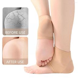 Women Socks 1 Pair Silicone Heel Protector Sleeve Pads For Relief Plantar Fasciitis Pain Reduce Pressure On Half-yard So D6R5