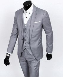 Men's Suits Custom Made Groom Tuxedo Groomsmen 4 Colors Wedding/Dinner/Evening Man Bridegroom (Jacket Pants Tie Vest) B18