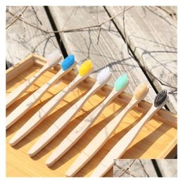 Toothbrush Holders Travel Toothbrushes Wood Toothbrushs Soft Nylon Bamboo Handle Rainbow 5000 Drop Delivery Home Garden Bath Bathroo Dhrpi