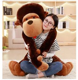 Stuffed Plush Animals 80/110cm Giant Size Cartoon Big Monkey Plush Toy The Gorilla Plush Doll Soft Stuffed Pillow for Children Kids Playmates Gift L230707