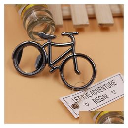 Openers New Bottle Opener Metal Bicycle Bike Shaped Wine Favour Souvenir Party Gift Present Ic564 Drop Delivery Home Garden K Dhrch