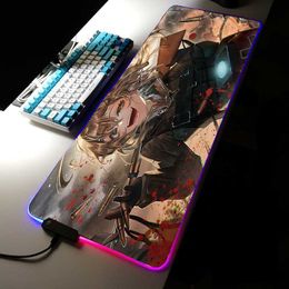 Mouse Pads Wrist Anime Youjo Mouse Carpet Rubber Mat Mouse Pad Keyboard Mat Mouse Pads Pc Gamer Laptop Computers for Games R230707