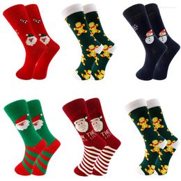 Women Socks Christmas Day Woman Sock Cartoon Gingerbread Man For Fashion Kawaii Sox Soft Cotton Breathable Spring Summer Sokken