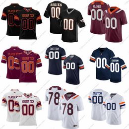 Custom NCAA Virginia Cavaliers College Football Jerseys Lawrence Taylor Smith Michael Vick Engelberg Hurley Thompson Bettridge Bruot Sparks Byrne Livingson