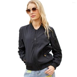 Women's Jackets Spring Autumn Casual Women Coat Clothes Outerwear Fashion Bomber Jacket Woman Cardigan Outfits Casacos Baseball Clothing