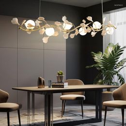 Pendant Lamps SANDYHA Nordic Iron Glass Chandelier LED White Room Decorations For Girls Lighting Bedroom Living Dining El Lamp