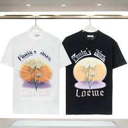 2023 Summer Cotton Graphic Letter Print Men's Casual T-Shirts Crew Neck Short-Sleeve Breathable Fashion Men's Tees FB027