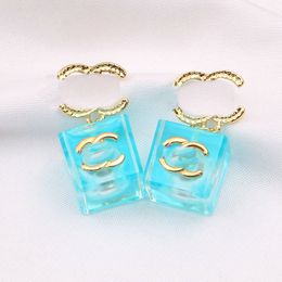 Designer Brand Stud Earrings Fashion Trend Ethos For Women's Luxury Pearl Pendant Jewelry Lady Gifts Party