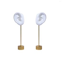 Jewellery Pouches Silicone Ear Model Earring Rack Holder Stud Organiser Pography Props Durable For Retail Show Personal Mannequin Stand