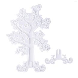 Baking Moulds Jewellery Tree Organiser Resin Moulds For Casting Ring Holder Silicone Necklace Earring Display Stand Mould