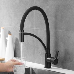 Kitchen Faucets Copper Tube Faucet And Cold Wash Basin Laundry Sink Universal Swivel Low Pressure