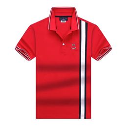 Designer clothes mens polo shirt short sleeve Shirt solid color american breathable cotton Anti-Shrink Print letter cotton business leisure men clothing shirt m 3xl