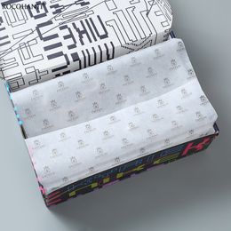 Gift Wrap 100 sheets CUSTOM WRAPPING PAPER FOR PACKAGING TISSUE PAPER BLACK AND WHITE COLOR WITH YOUR papel para envolver paquetes 230706