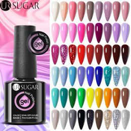 Nail Polish UR SUGAR 7ml Glass Bottle Colour Gel Nail Polish Semipermanent Varnish Soak Off UV LED Gel Varnishes All For Manicure Nails Art 230706