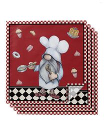 Table Napkin Kitchen Chef Gnome Dessert For Wedding Party Printed Placemat Tea Towels Dining