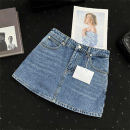 Summer Casual Denim Short Skirt Womens Swim Skirts the Use of Imported Denims Cotton Custom Hardware Accessories A-line Version Sexy Designer Shorts