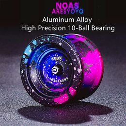 Yoyo Butterfly Metal Alloy Aluminium Yoyo Professional with 10 Ball kk bearing High Speed yo Classic Toys AO1 230706