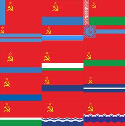 Banner Flags Union of Soviet Socialist Republics USSR Flag 150X90cm 3x5FT 100D Polyester 230707