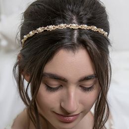 hair chain match rhinestone hair band light luxury temperament bride diamond pearl headdress designer Jewellery