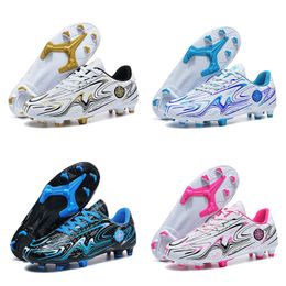 Safety Shoes Children's Football Boots High Quality Men's Studded Lightweight Soccer For Kids Training Footwear 2023 Drop 230707