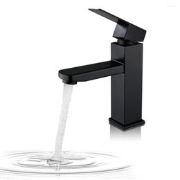 Bathroom Sink Faucets BANGPU Single Hole Faucet Stainless Steel Modern Handle Vanity Deck Mounted Matte Black Mixer Tap