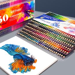 Pencil Bags 48120160150180 Professional Oil Colour Soft Wood Watercolour crayon de couleur Drawing pencils School Art Supplies 230706