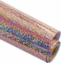 Window Film HTVRONT 12"X10ft/30x300cm Glitter Laser Dot Adhesive Vinyl Roll Permanent Sticker Film Vinyl for Cricut Maker Glass Wall Decor 230707