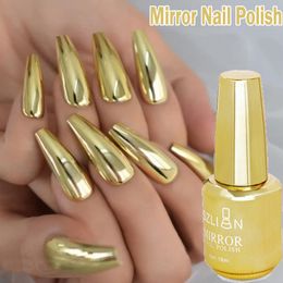 Nail Gel 12 Colors Mirror Effect Nail Polish Gold Silver Glitter Diamond Semi Permanent Nail Varnish UV Gel for DIY Nail Art Decorations 230706