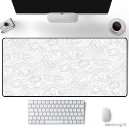 Mouse Pads Wrist White Black Mouse mats Art Desk Protector Pad on The Table Pads Computer Mat Mouse Pads Extended rug Office Carpet R230707