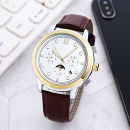 Hot Design Mens Watch Luxury Designer Watches 42MM Optional Steel And Leather Straps Automatic Mechanical Waterproof Watchs No Box