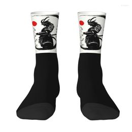 Men's Socks Japanese Samurai Warrior Crew Unisex Cute 3D Printed Katana Bushido Dress