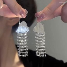 Stud Earrings 1 Pair Women Fashion Temperament Tassel Personality Exaggerated Chain High-End Light Luxury