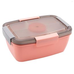 Dinnerware Sets 2L Storage With Compartments 2 Tier Easy Clean School Office Portable Leakproof Work Kids Adults Lunch Box Large