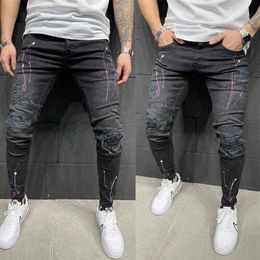 2020 2 Styles Men Big Pocket Skinny Jeans Zipper Slim High Quality Jeans Casual Sport Corset jeans M-3XL H11162434