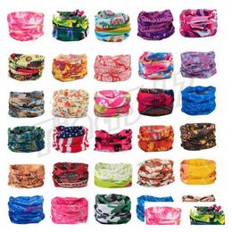 Party Masks Mtifunctional Scarf Outdoor Sports Headband Turban Sunsn Magic Scarves Cycling Seamless Men Bandanas Mask C016 Drop Deli Dhmsy